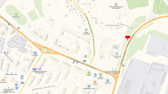 Схема рекламной плоскости по адресу Ул. Набережная, возле Пенсионного фонда