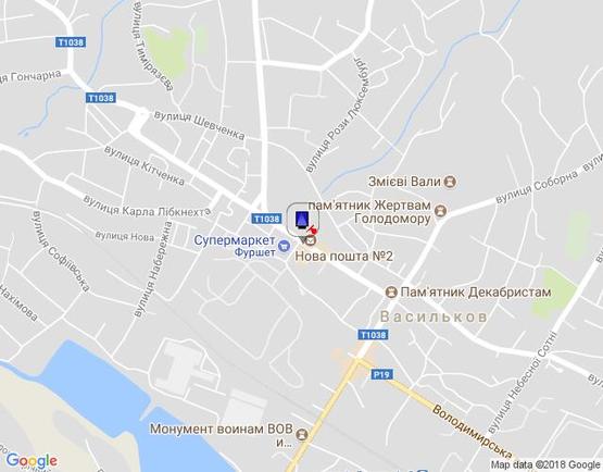 Схема рекламної площини за адресою ул. Грушевского,17А  центральная площадь