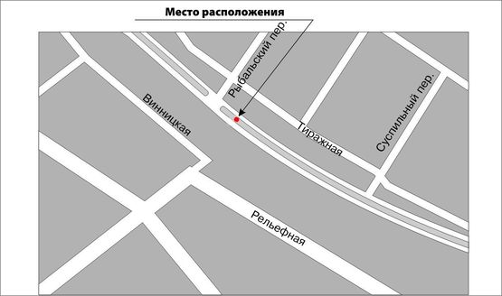 Схема рекламной плоскости по адресу Тиражная_Рыбальский