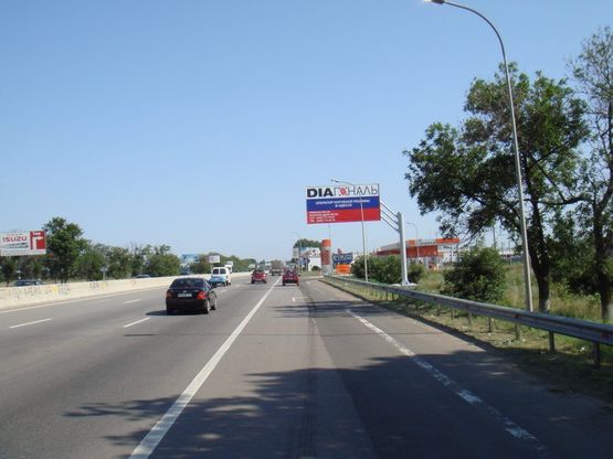 Схема рекламної площини за адресою Киевское шоссе "Стелла-Одесса" (Въезд в город)