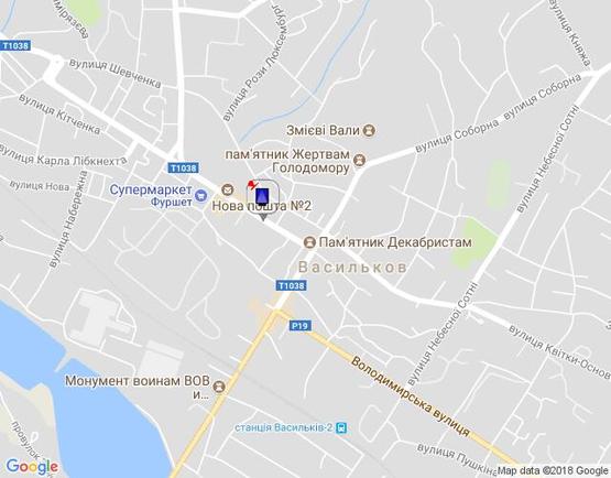 Схема рекламної площини за адресою ул. Грушевского,13, Укртелеком