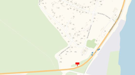 Схема рекламної площини за адресою Ул. Набережная, за остановкой "Затока"