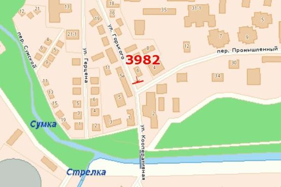 Схема рекламної площини за адресою Горького вул. (Горького вул.), 4