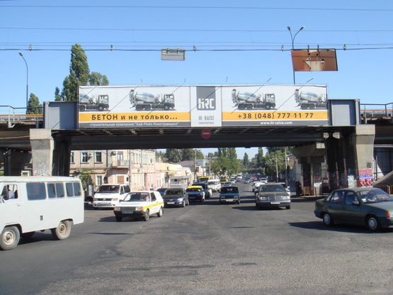 Схема рекламной плоскости по адресу ул. Балковская /  Ат.Головатого (МЕГА 18х3)