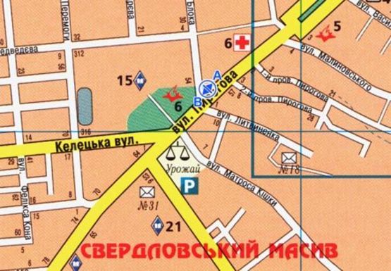 Схема рекламної площини за адресою Пирогова ул., 52 [№26]