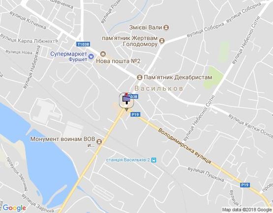 Схема рекламної площини за адресою угол ул.Владимирская и ул.Соборная, напротив СИЛЬПО