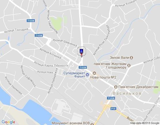 Схема рекламної площини за адресою ул.Декабристов,1 возле перехода