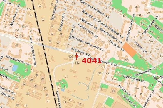 Схема рекламной плоскости по адресу Незалежності вул., (салон "Рено")