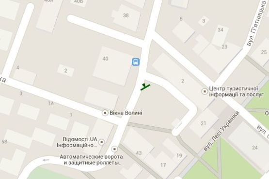 Схема рекламной плоскости по адресу Богдана Хмельницького вул., 43 - Романюка вул. (з центру)