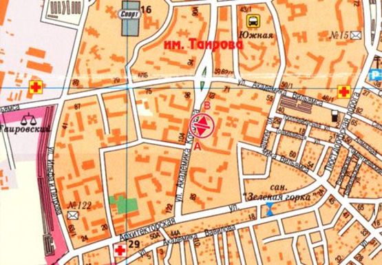 Схема рекламной плоскости по адресу Академика Королёва ул., 75