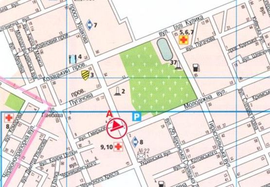 Схема рекламной плоскости по адресу Ушакова пр. - Гмырева ул. (BackLit)