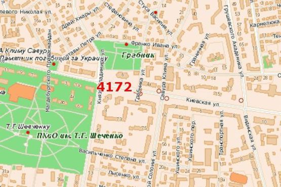 Схема рекламной плоскости по адресу Соборна вул., 6