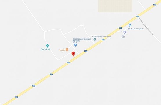 Схема рекламної площини за адресою Софіївська Борщагівка, ул.Соборная, возле ЖК София Сфера