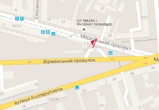 Схема рекламной плоскости по адресу Московский пр. - Армянский пер.