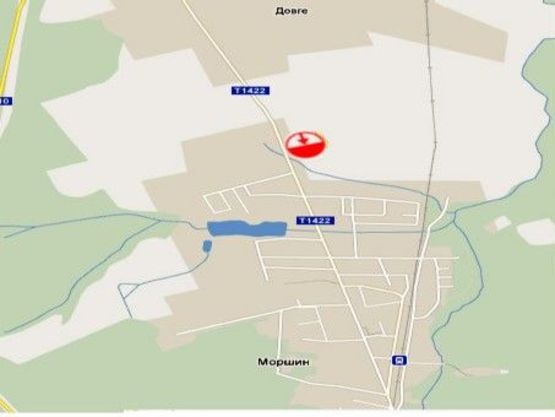 Схема рекламной плоскости по адресу вїзд у місто