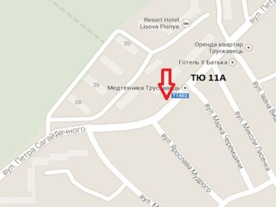 Схема рекламної площини за адресою вул. Сагайдачного, Вишенька