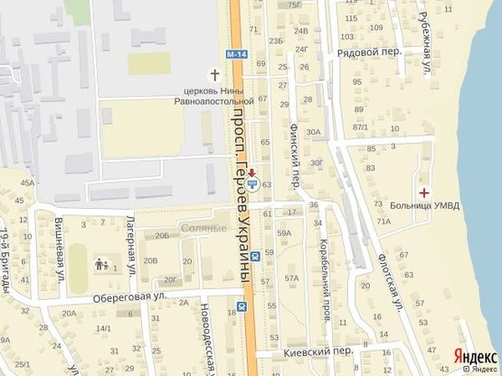 Схема рекламной плоскости по адресу ПГУ, 63 - за  ост. Школьная