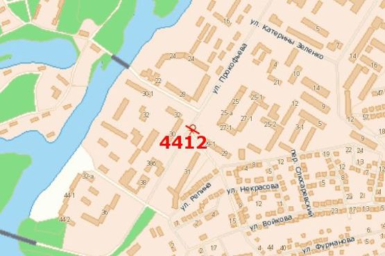 Схема рекламной плоскости по адресу Прокоф`єва вул., 25а