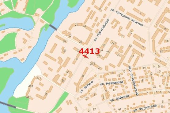 Схема рекламной плоскости по адресу Прокоф`єва вул., 25а