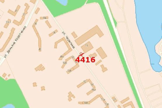 Схема рекламной плоскости по адресу Героїв Крут вул., 19