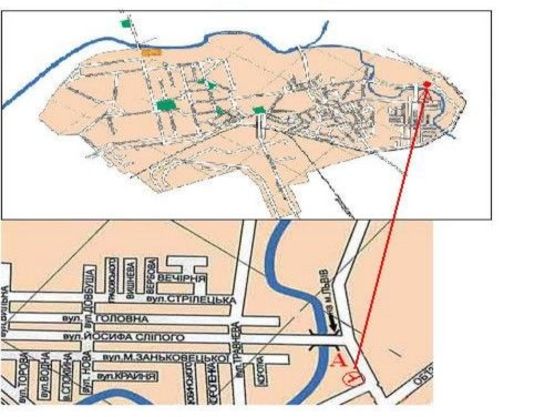 Схема рекламної площини за адресою вул. Б Хмельницького_виїзд з міста