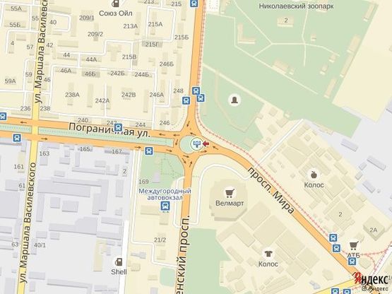 Схема рекламной плоскости по адресу просп. Богоявленский - кольцо Автовокзал