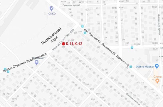 Схема рекламной плоскости по адресу ул. Степняка-Кравчинского