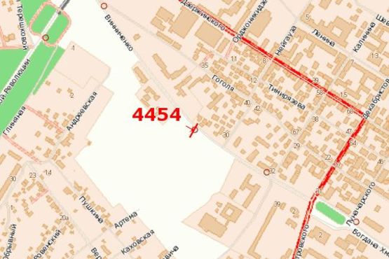 Схема рекламної площини за адресою Винниченка просп., 7