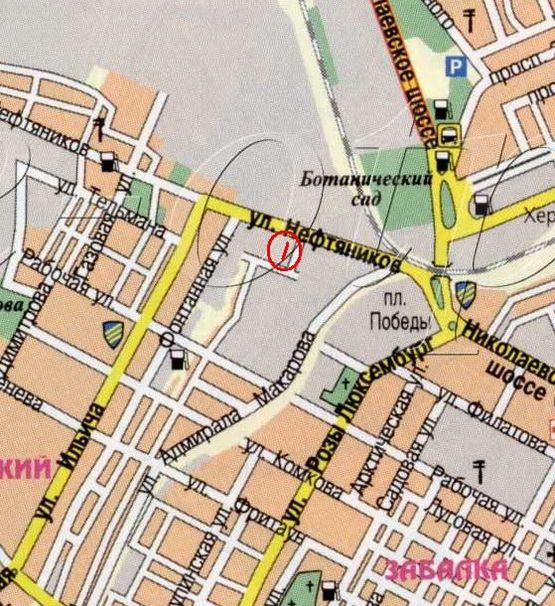 Схема рекламной плоскости по адресу ул.Нефтянников, 15, з-д Дельта