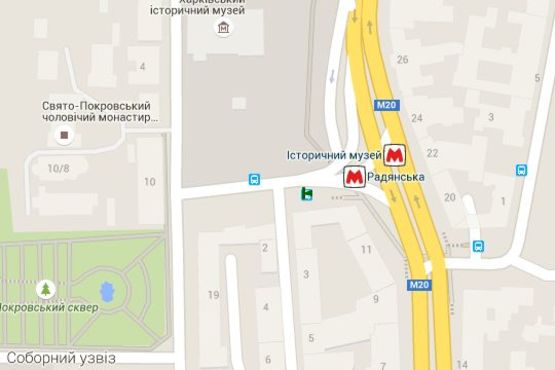 Схема рекламной плоскости по адресу Конституції пл. - Спартаківський пров., (зупинка) №3