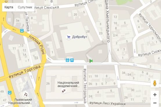 Схема рекламної площини за адресою Князя Ярослава Осмомисла пл., 11