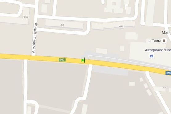 Схема рекламної площини за адресою Київське шосе, (Авторинок)