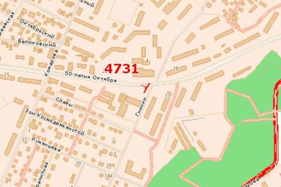 Схема рекламной плоскости по адресу Соборна вул. (Соборна вул.), 13 - Глинки вул.