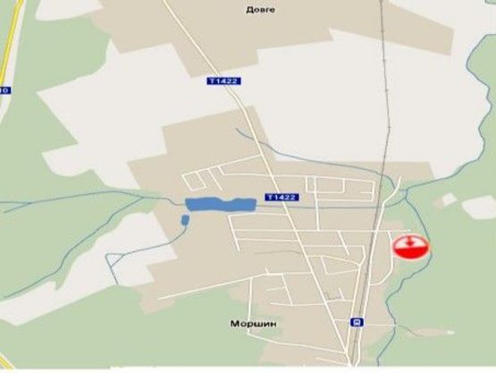 Схема рекламной плоскости по адресу вул. Вокзальна, навпроти стадіону