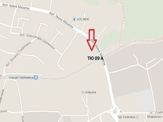 Схема рекламної площини за адресою вул. Мазепи