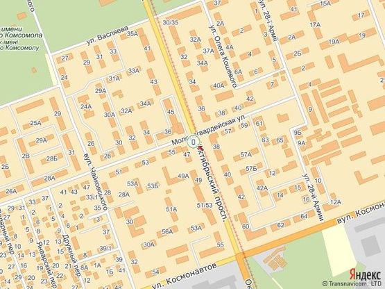 Схема рекламной плоскости по адресу просп. Богоявленский - за ост. Молодогвардейская