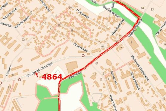 Схема рекламної площини за адресою Соборна вул. (Соборна вул.), 1