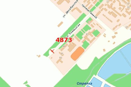 Схема рекламной плоскости по адресу Роменська вул., (в'їзд-виїзд) (виїзд з міста)