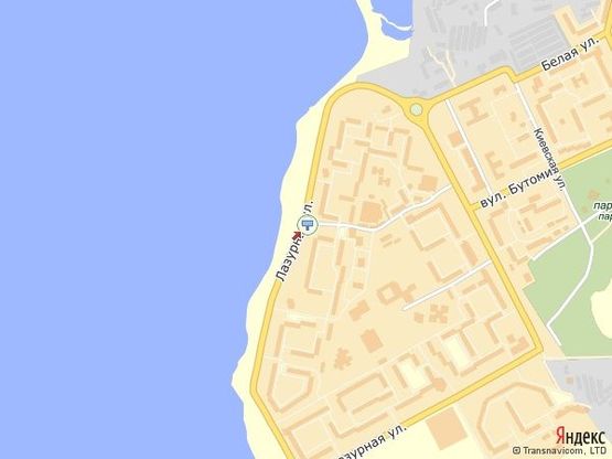 Схема рекламной плоскости по адресу ул. Лазурная, 16