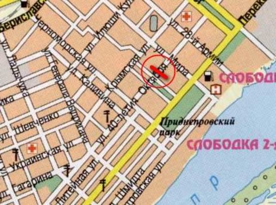 Схема рекламної площини за адресою (VIP)ул. 40 лет Октября / ул.Текстильщиков (левая)