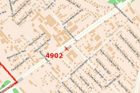 Схема рекламної площини за адресою Київське шосе, 16