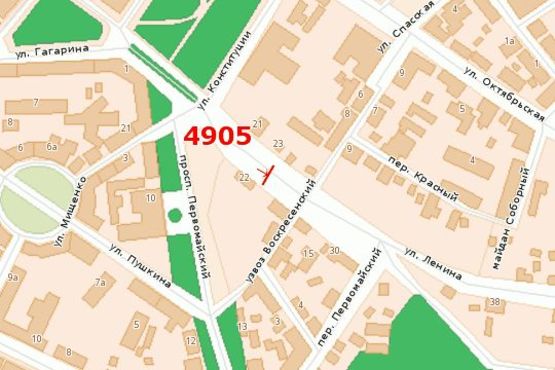 Схема рекламной плоскости по адресу Небесної Сотні вул., 22