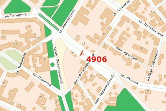 Схема рекламної площини за адресою Небесної Сотні вул., 22