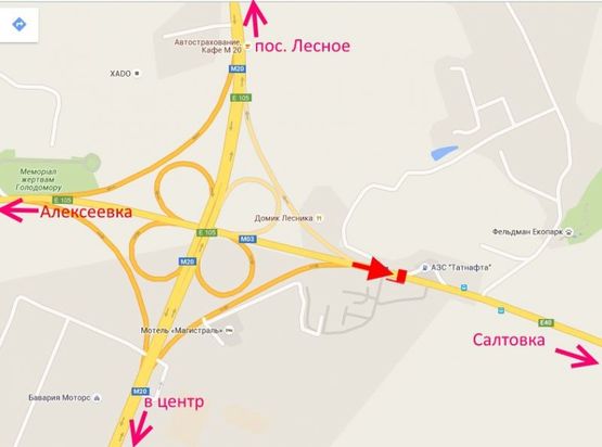 Схема рекламної площини за адресою Лозовеньковский пр-т-Фельдман-экопарк-флажок№2 в ст Салтовки