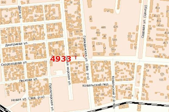 Схема рекламної площини за адресою Кузнецька вул. (Скороходова вул.) - Мала Морська вул.