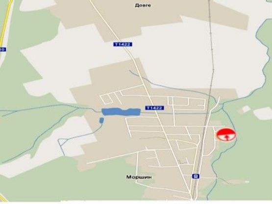 Схема рекламной плоскости по адресу вул. Вокзальна, навпроти стадіону