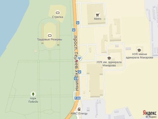 Схема рекламної площини за адресою ПГУ - ост. НКИ