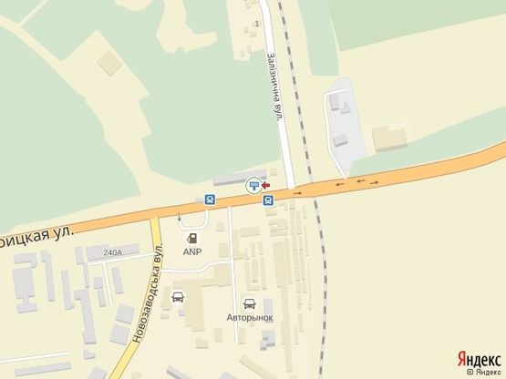 Схема рекламной плоскости по адресу ул. Троицкая - Авторынок