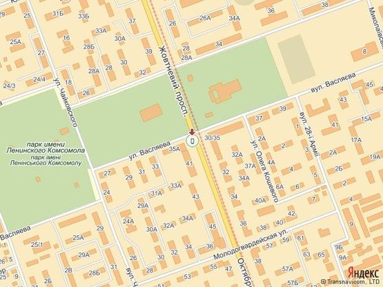 Схема рекламной плоскости по адресу просп. Богоявленский - ул. Театральная