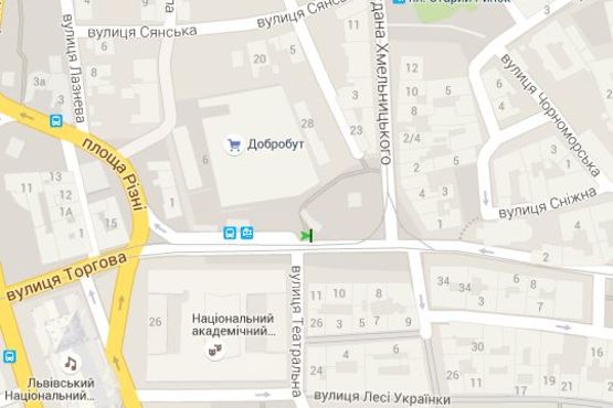 Схема рекламной плоскости по адресу Князя Ярослава Осмомисла пл., 11